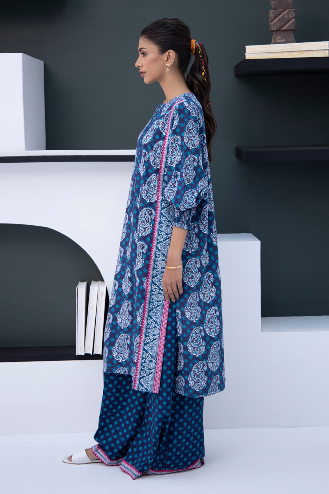 Zellbury | Unstitched 2 Piece Viscose | Shirt Shalwar - 0789 - House Of Zarish