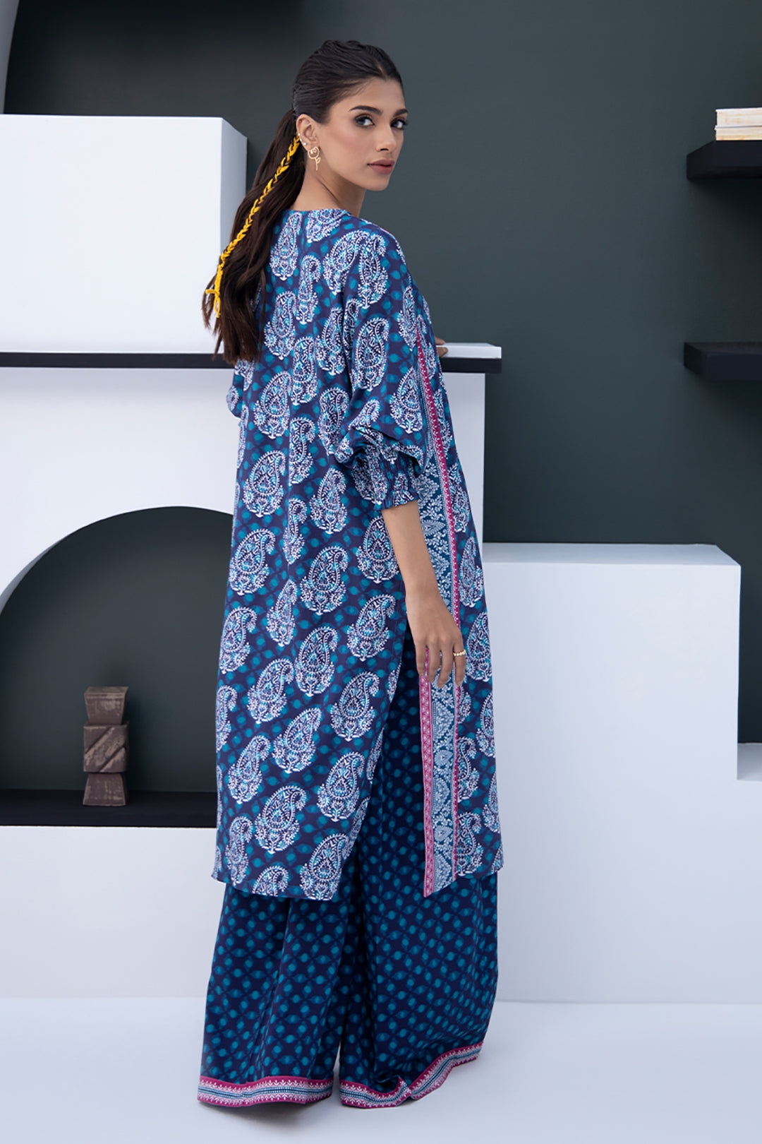 Zellbury | Unstitched 2 Piece Viscose | Shirt Shalwar - 0789 - House Of Zarish
