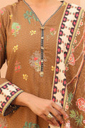 Zellbury | Unstitched 3 Piece Khaddar | Shirt Shalwar Dupatta - 0829 - Libasekhas