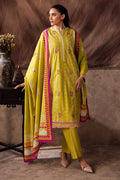 Zellbury | Unstitched 2 Piece Khaddar | Embroidered Shirt Dupatta - 0174 - House Of Zarish
