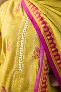 Zellbury | Unstitched 2 Piece Khaddar | Embroidered Shirt Dupatta - 0174 - House Of Zarish