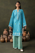 Zellbury | Unstitched 2 Piece Khaddar | Embroidered Shirt Shalwar - 0177 - House Of Zarish