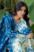 Zellbury | Unstitched 2 Piece Khaddar | Embroidered Shirt Dupatta - 0264 - House Of Zarish