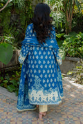 Zellbury | Unstitched 2 Piece Khaddar | Embroidered Shirt Dupatta - 0264 - Libasekhas
