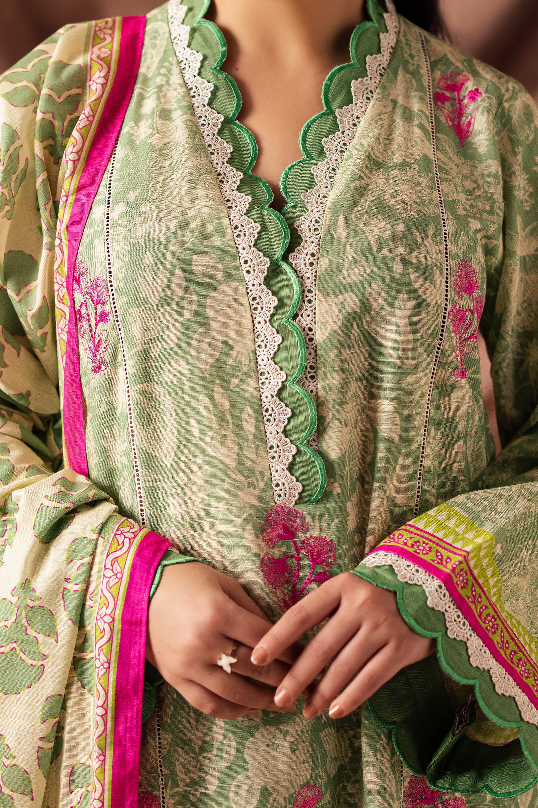 Zellbury | Unstitched 2 Piece Khaddar | Embroidered Shirt Dupatta - 0266 - House Of Zarish