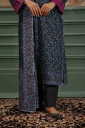 Zellbury | Unstitched 2 Piece Khaddar | Embroidered Shirt Dupatta - 0347 - Libasekhas