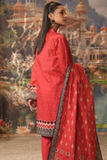 Zellbury | Unstitched 2 Piece Khaddar | Embroidered Shirt Dupatta - 0436 - House Of Zarish