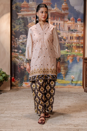 Zellbury | Unstitched 2 Piece Khaddar | Embroidered Shirt Shalwar - 0439 - House Of Zarish