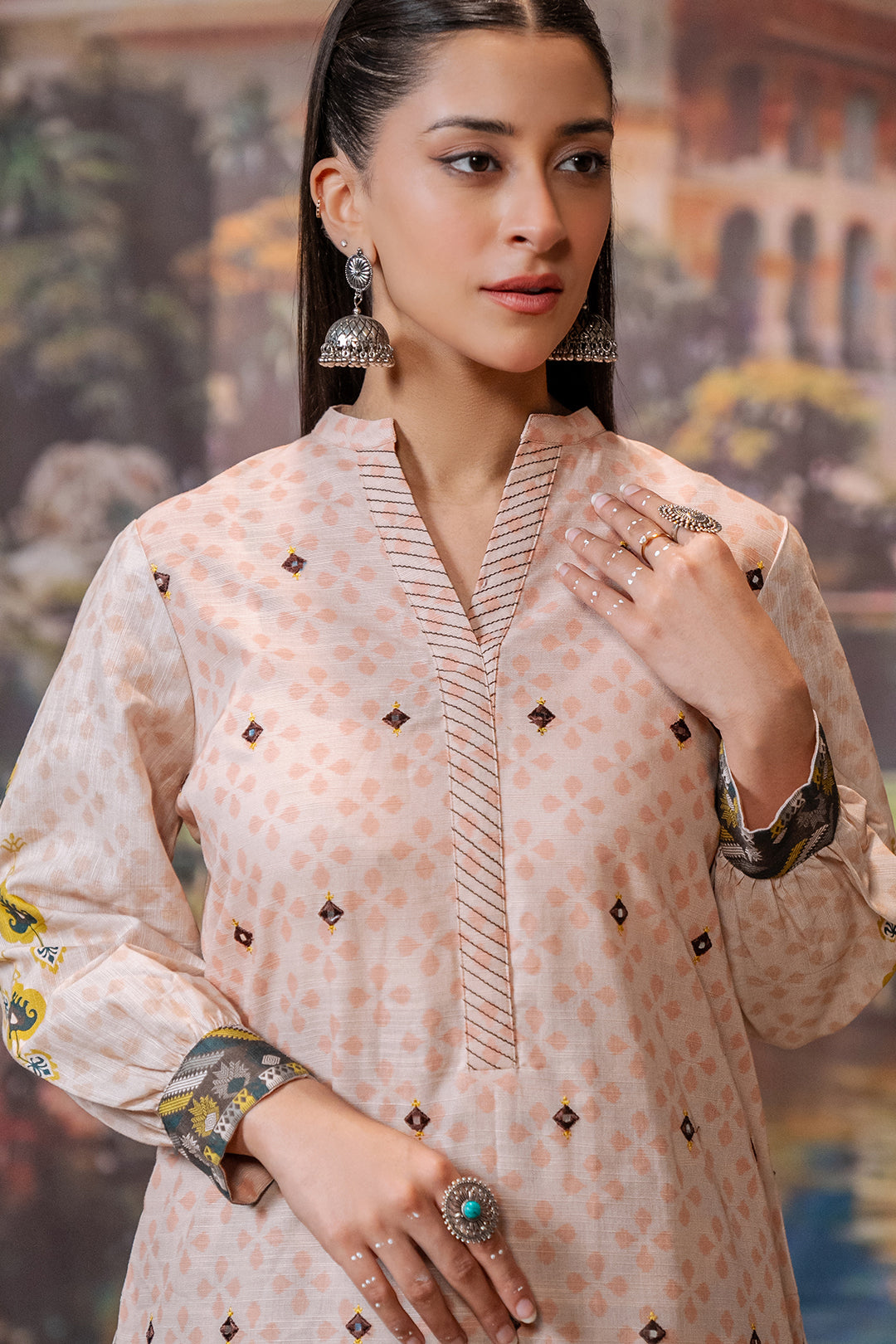 Zellbury | Unstitched 2 Piece Khaddar | Embroidered Shirt Shalwar - 0439 - House Of Zarish