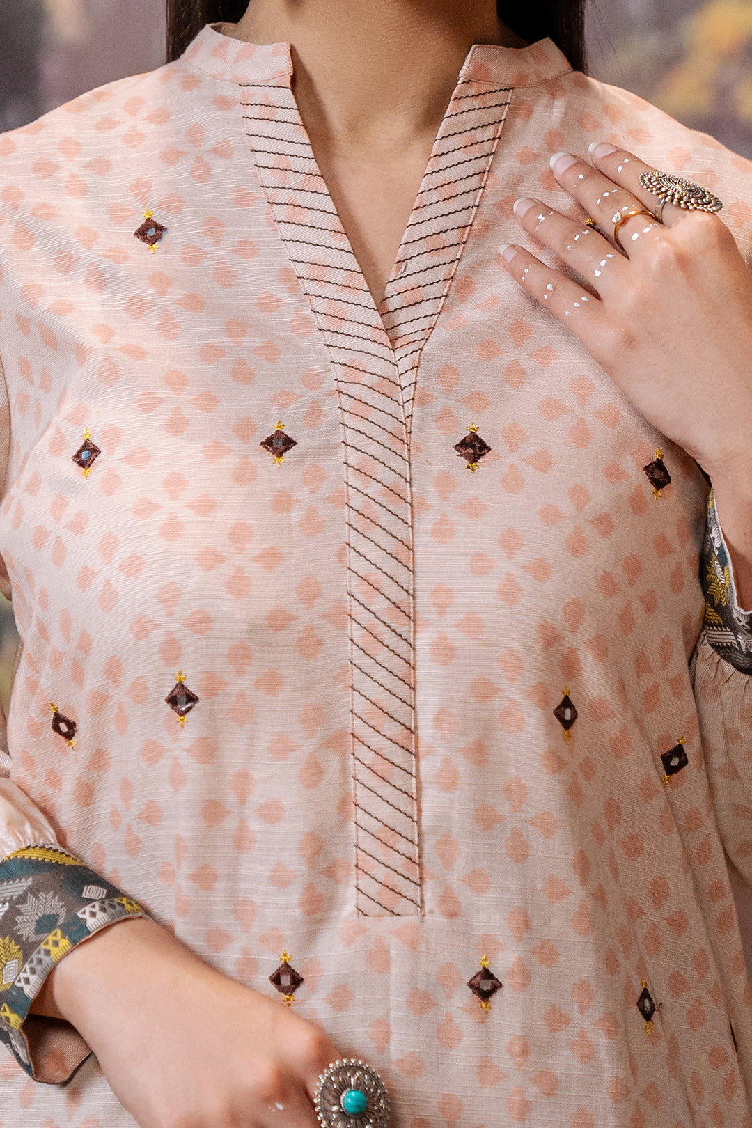 Zellbury | Unstitched 2 Piece Khaddar | Embroidered Shirt Shalwar - 0439 - House Of Zarish