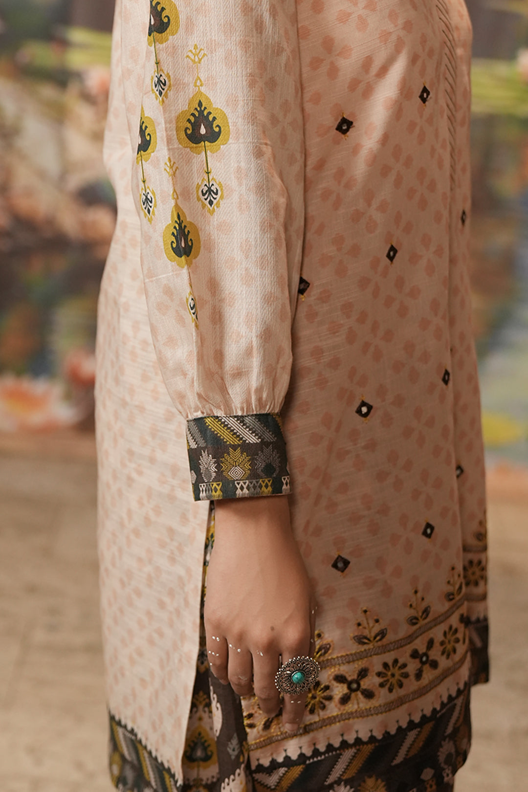 Zellbury | Unstitched 2 Piece Khaddar | Embroidered Shirt Shalwar - 0439 - House Of Zarish
