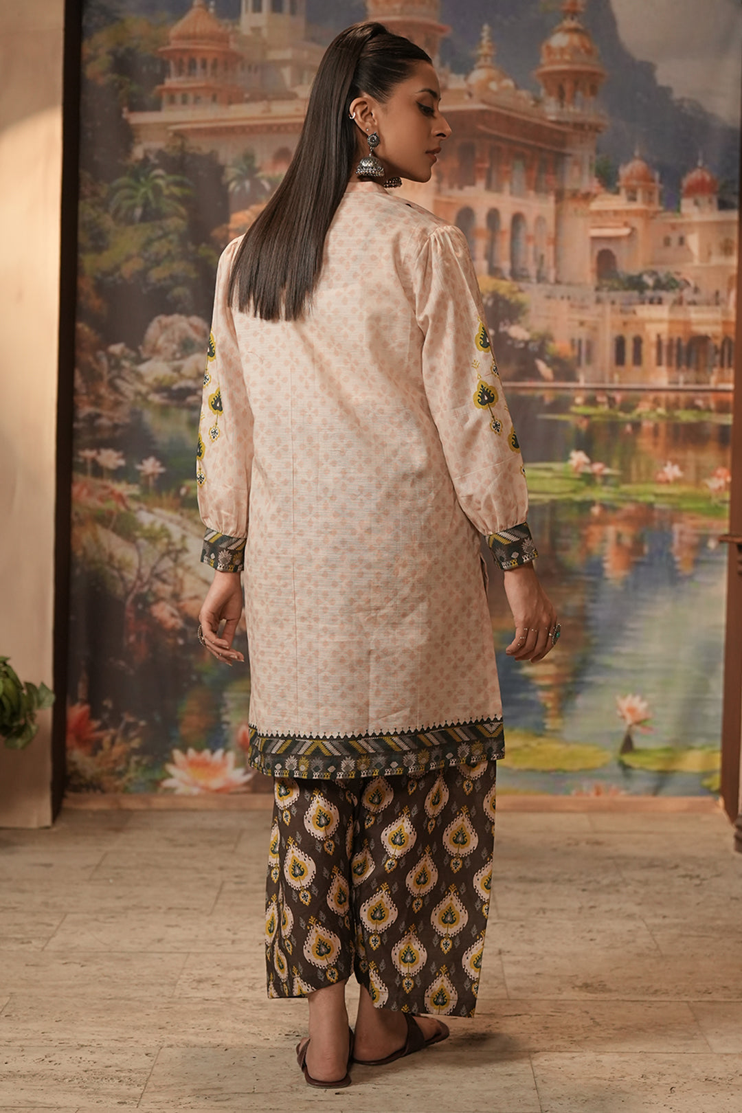 Zellbury | Unstitched 2 Piece Khaddar | Embroidered Shirt Shalwar - 0439 - Libasekhas
