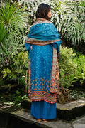 Zellbury | Unstitched 3 Piece Viscose | Embroidered Shirt Shalwar Dupatta - 0223 - Libasekhas