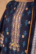 Zellbury | Unstitched 3 Piece Khaddar | Embroidered Shirt Shalwar Dupatta - 0225 - Libasekhas