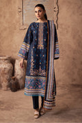 Zellbury | Unstitched 3 Piece Khaddar | Embroidered Shirt Shalwar Dupatta - 0225 - Libasekhas