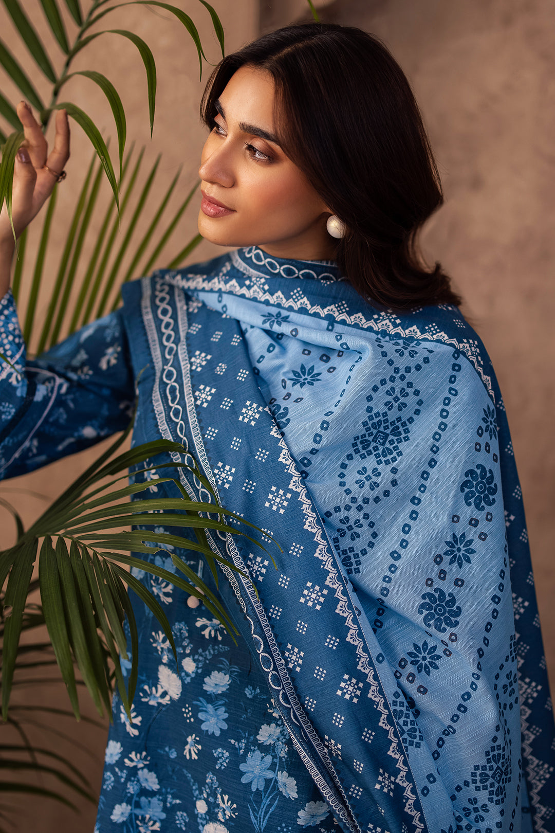 Zellbury | Unstitched 3 Piece Khaddar | Embroidered Shirt Shalwar Dupatta - 0226 - House Of Zarish