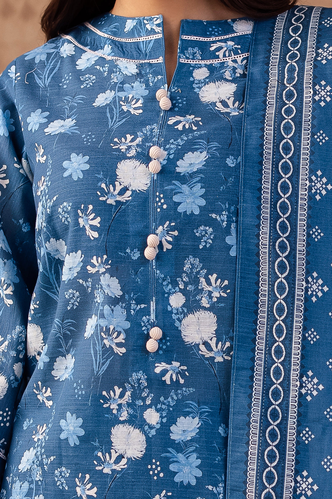 Zellbury | Unstitched 3 Piece Khaddar | Embroidered Shirt Shalwar Dupatta - 0226 - House Of Zarish