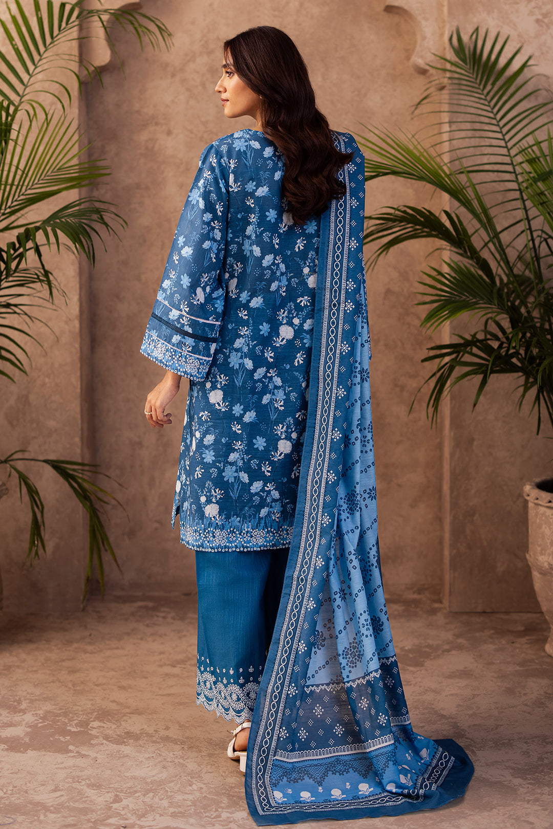 Zellbury | Unstitched 3 Piece Khaddar | Embroidered Shirt Shalwar Dupatta - 0226 - House Of Zarish