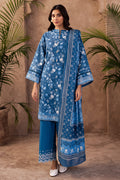 Zellbury | Unstitched 3 Piece Khaddar | Embroidered Shirt Shalwar Dupatta - 0226 - Libasekhas