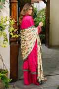 Zellbury | Unstitched 3 Piece Viscose | Embroidered Shirt Shalwar Dupatta - 0227 - House Of Zarish