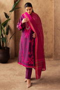 Zellbury | Unstitched 3 Piece Chambray | Embroidered Shirt Shalwar Dupatta - 0230 - House Of Zarish