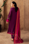 Zellbury | Unstitched 3 Piece Chambray | Embroidered Shirt Shalwar Dupatta - 0230 - Libasekhas