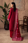 Zellbury | Unstitched 3 Piece Khaddar | Embroidered Shirt Shalwar Shawl - 0231 - Libasekhas