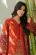 Zellbury | Unstitched 3 Piece Khaddar | Embroidered Shirt Shalwar Dupatta - 0233 - Libasekhas