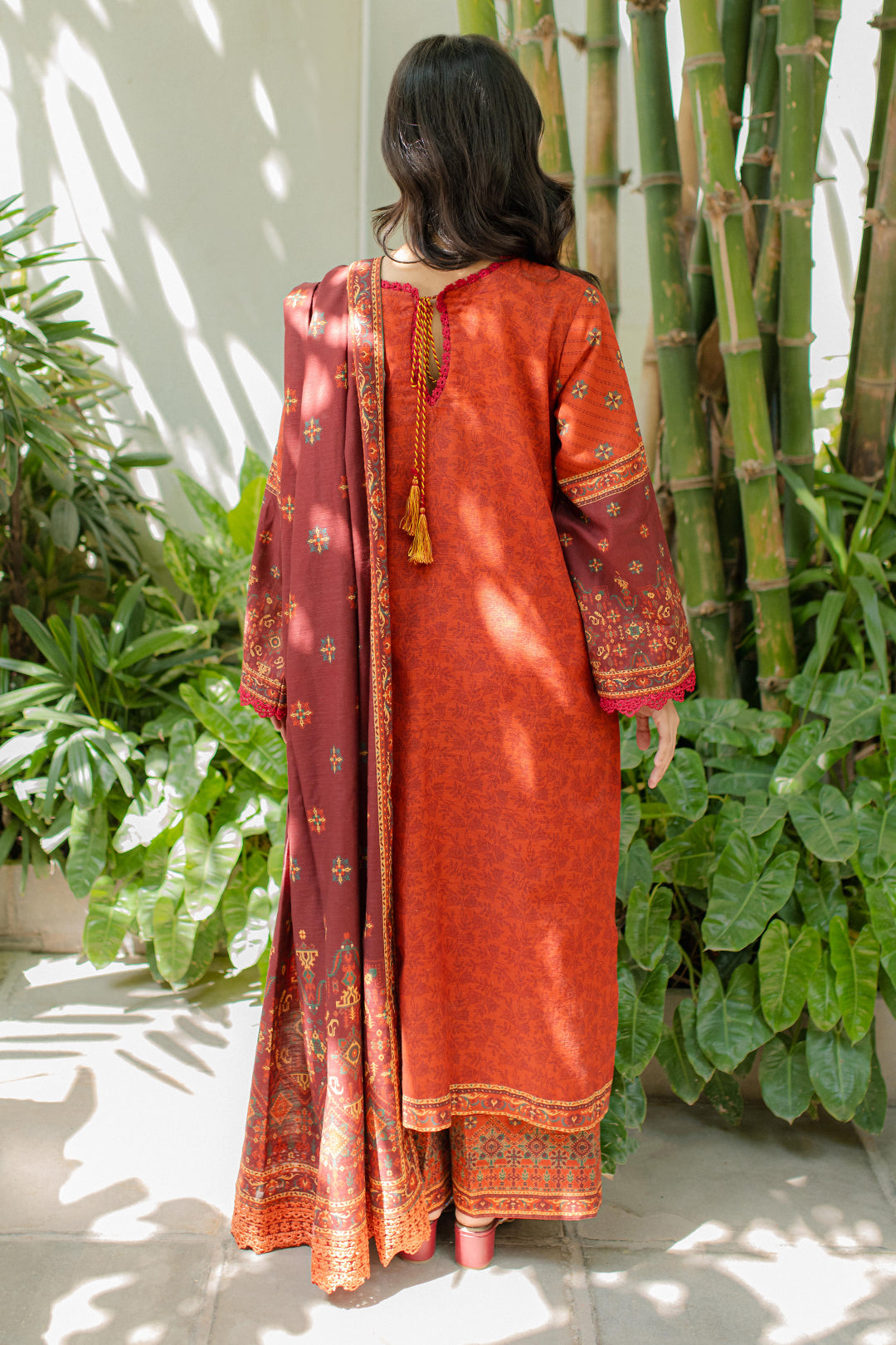Zellbury | Unstitched 3 Piece Khaddar | Embroidered Shirt Shalwar Dupatta - 0233 - House Of Zarish