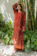 Zellbury | Unstitched 3 Piece Khaddar | Embroidered Shirt Shalwar Dupatta - 0233 - House Of Zarish