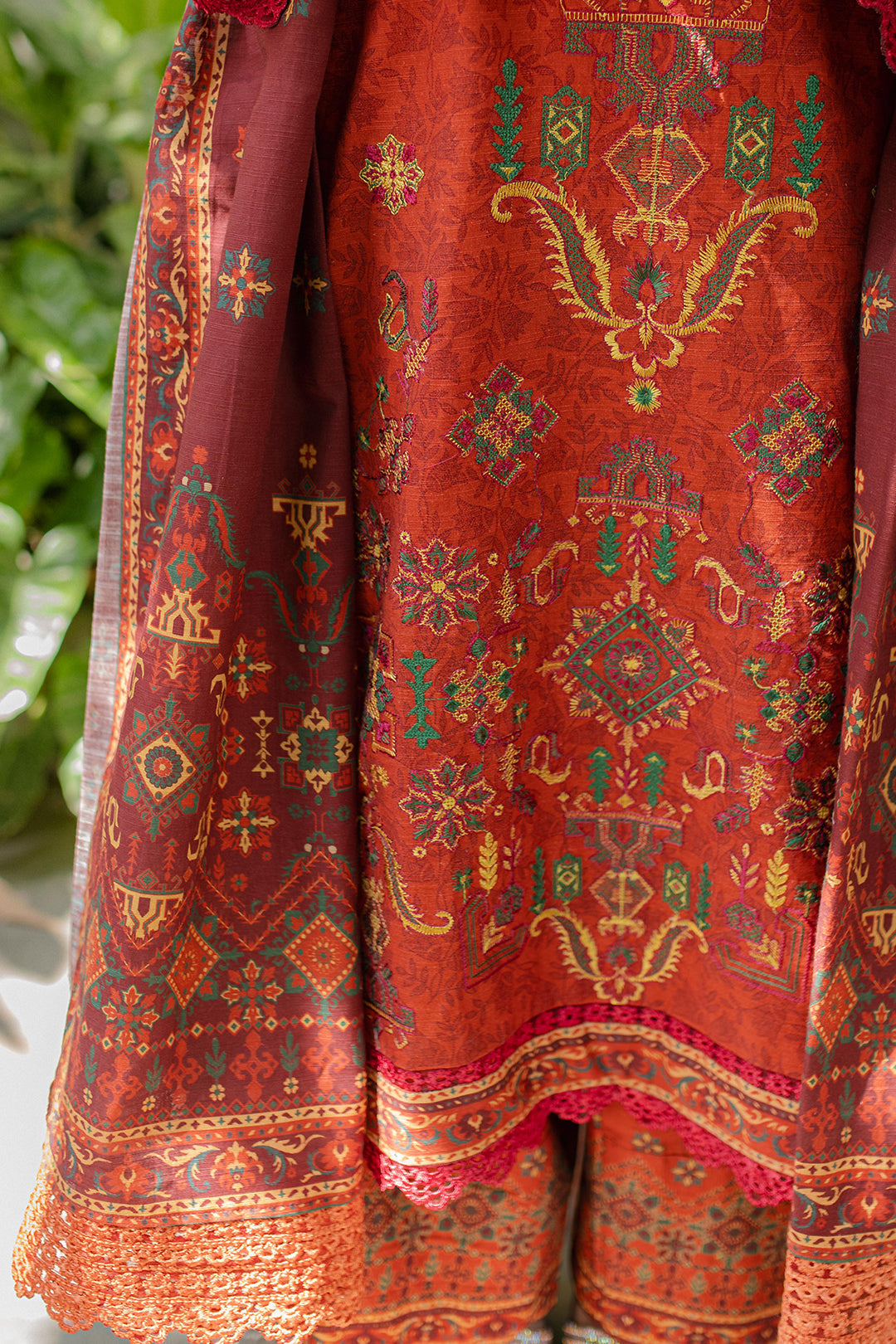 Zellbury | Unstitched 3 Piece Khaddar | Embroidered Shirt Shalwar Dupatta - 0233 - House Of Zarish