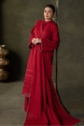 Zellbury | Unstitched 3 Piece Khaddar | Embroidered Shirt Shalwar Dupatta - 0238 - House Of Zarish