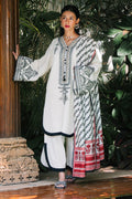 Zellbury | Unstitched 3 Piece Khaddar | Embroidered Shirt Shalwar Dupatta - 0239 - Libasekhas