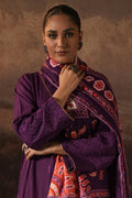Zellbury | Unstitched 3 Piece Viscose | Embroidered Shirt Shalwar Shawl - 0248 - House Of Zarish