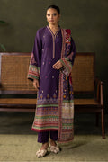 Zellbury | Unstitched 3 Piece Khaddar | Embroidered Shirt Shalwar Dupatta - 0311 - House Of Zarish