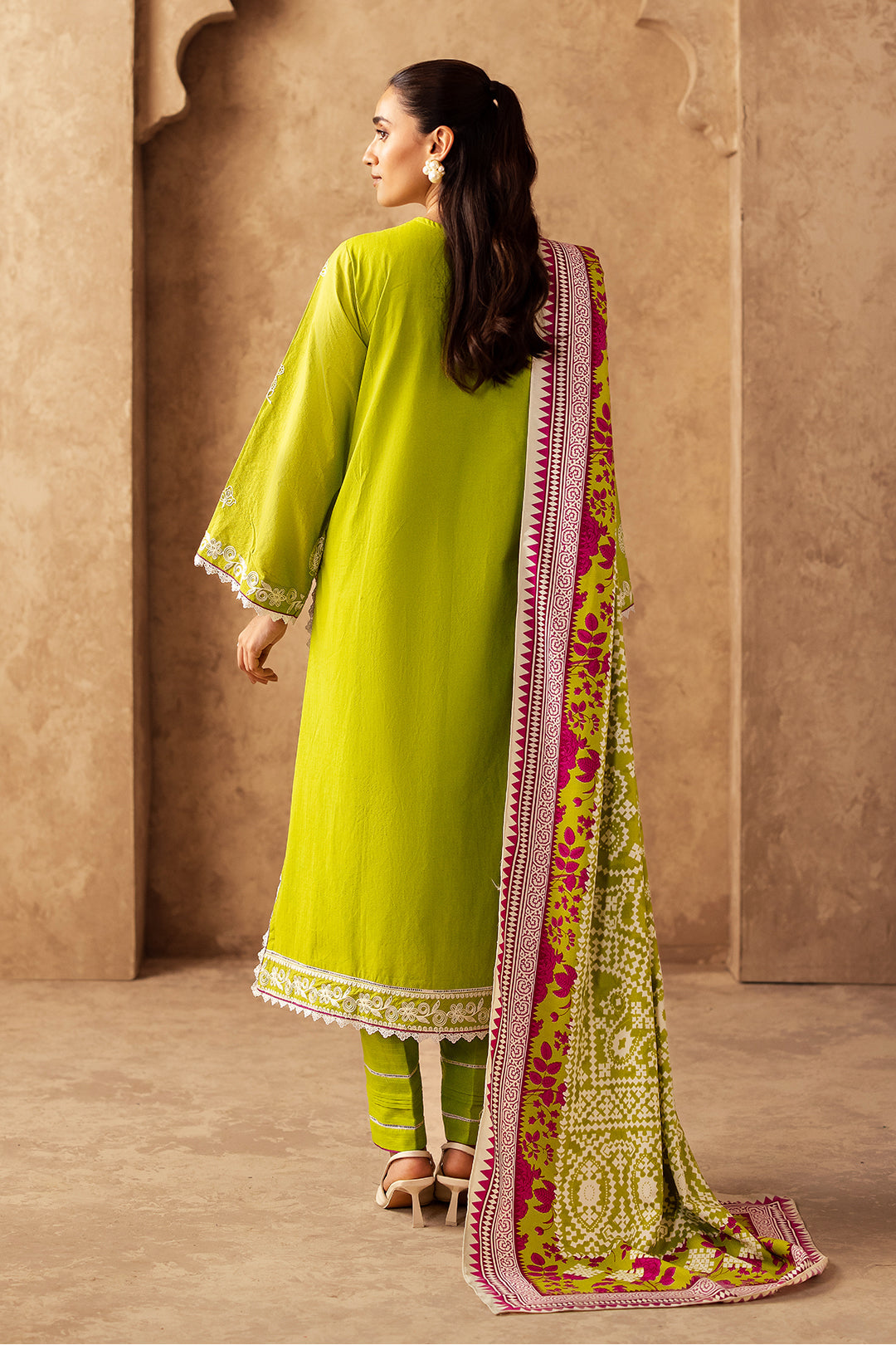Zellbury | Unstitched 3 Piece Khaddar | Embroidered Shirt Shalwar Shawl - 0316 - House Of Zarish