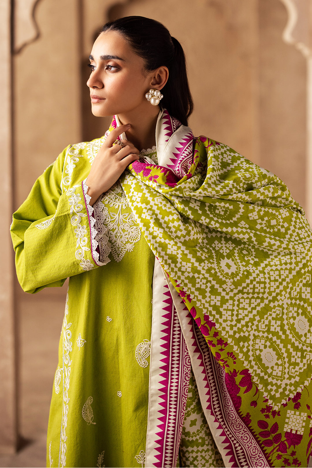 Zellbury | Unstitched 3 Piece Khaddar | Embroidered Shirt Shalwar Shawl - 0316 - House Of Zarish