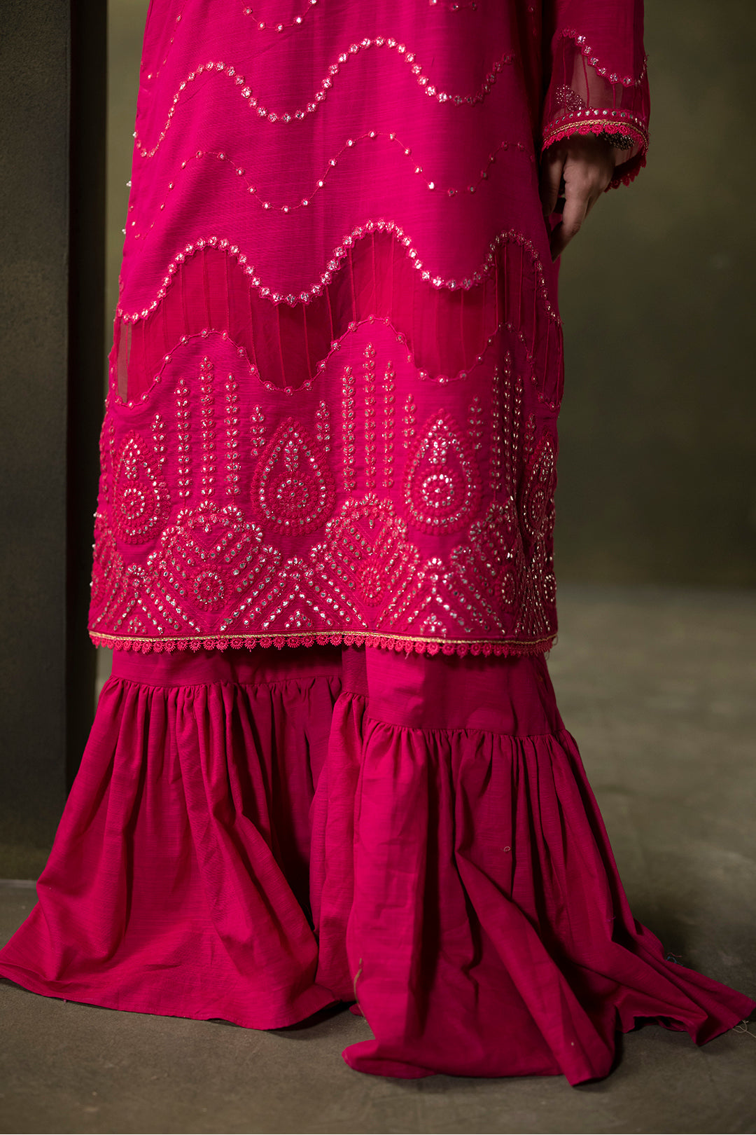 Zellbury | Unstitched 3 Piece Khaddar | Embroidered Shirt Shalwar Dupatta - 0320 - House Of Zarish