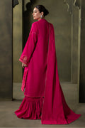 Zellbury | Unstitched 3 Piece Khaddar | Embroidered Shirt Shalwar Dupatta - 0320 - Libasekhas