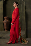 Zellbury | Unstitched 3 Piece Viscose | Embroidered Shirt Shalwar Dupatta - 0324 - House Of Zarish