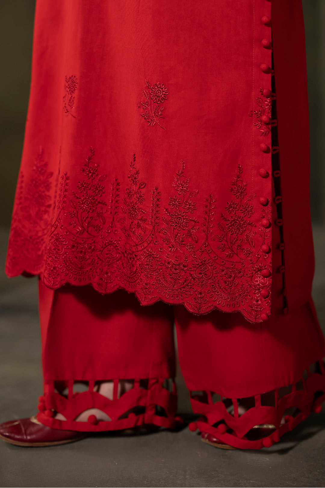 Zellbury | Unstitched 3 Piece Viscose | Embroidered Shirt Shalwar Dupatta - 0324 - House Of Zarish
