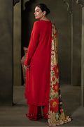 Zellbury | Unstitched 3 Piece Viscose | Embroidered Shirt Shalwar Dupatta - 0324 - House Of Zarish