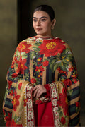 Zellbury | Unstitched 3 Piece Viscose | Embroidered Shirt Shalwar Dupatta - 0324 - House Of Zarish
