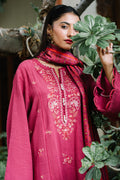 Zellbury | Unstitched 3 Piece Khaddar | Embroidered Shirt Shalwar Dupatta - 0328 - House Of Zarish