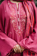 Zellbury | Unstitched 3 Piece Khaddar | Embroidered Shirt Shalwar Dupatta - 0328 - House Of Zarish