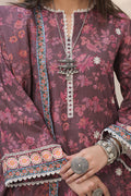 Zellbury | Unstitched 3 Piece Khaddar | Embroidered Shirt Shalwar Dupatta - 0402 - Libasekhas