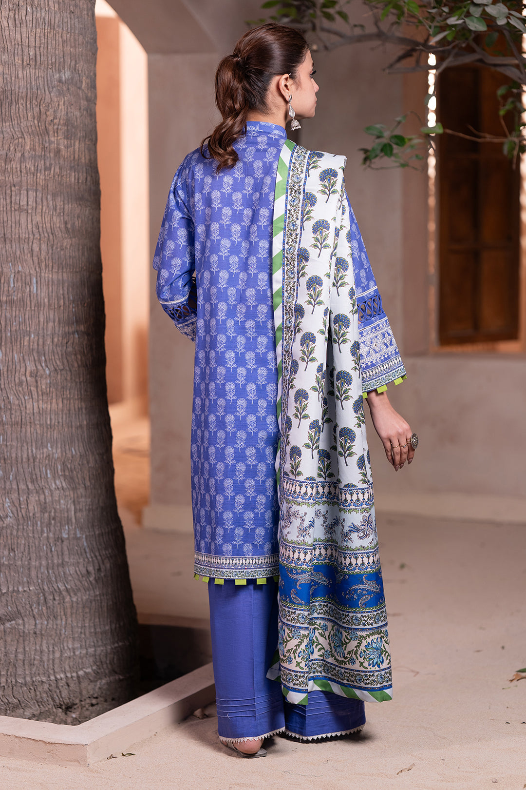Zellbury | Unstitched 3 Piece Khaddar | Embroidered Shirt Shalwar Dupatta - 0589 - House Of Zarish