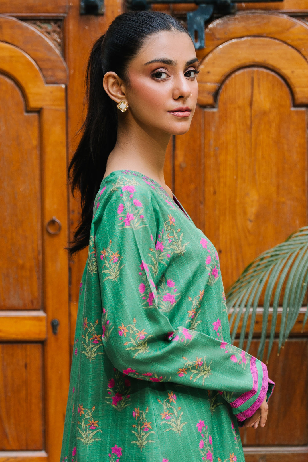 Zellbury | Unstitched 2 Piece Khaddar | Shirt Dupatta - 0159 - House Of Zarish