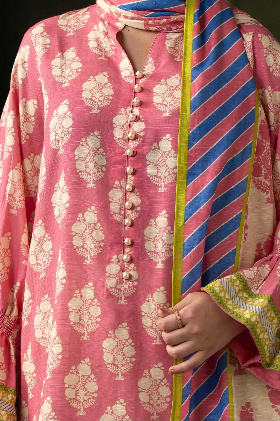 Zellbury | Unstitched 2 Piece Khaddar | Shirt Dupatta - 0160 - House Of Zarish