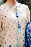 Zellbury | Unstitched 2 Piece Viscose | Shirt Dupatta - 0161 - House Of Zarish